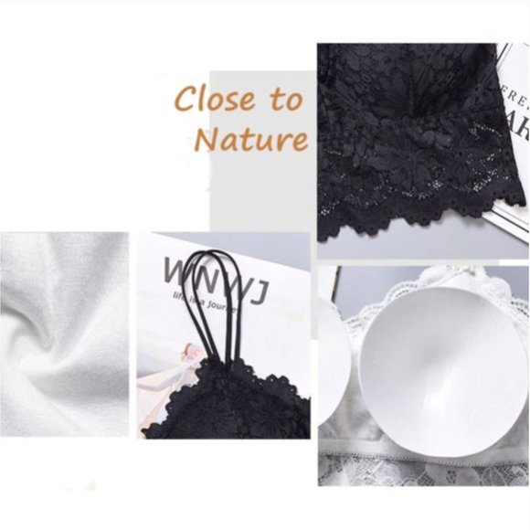 NEW No Steel Lace Bralette Bra - Picture 10 of 14